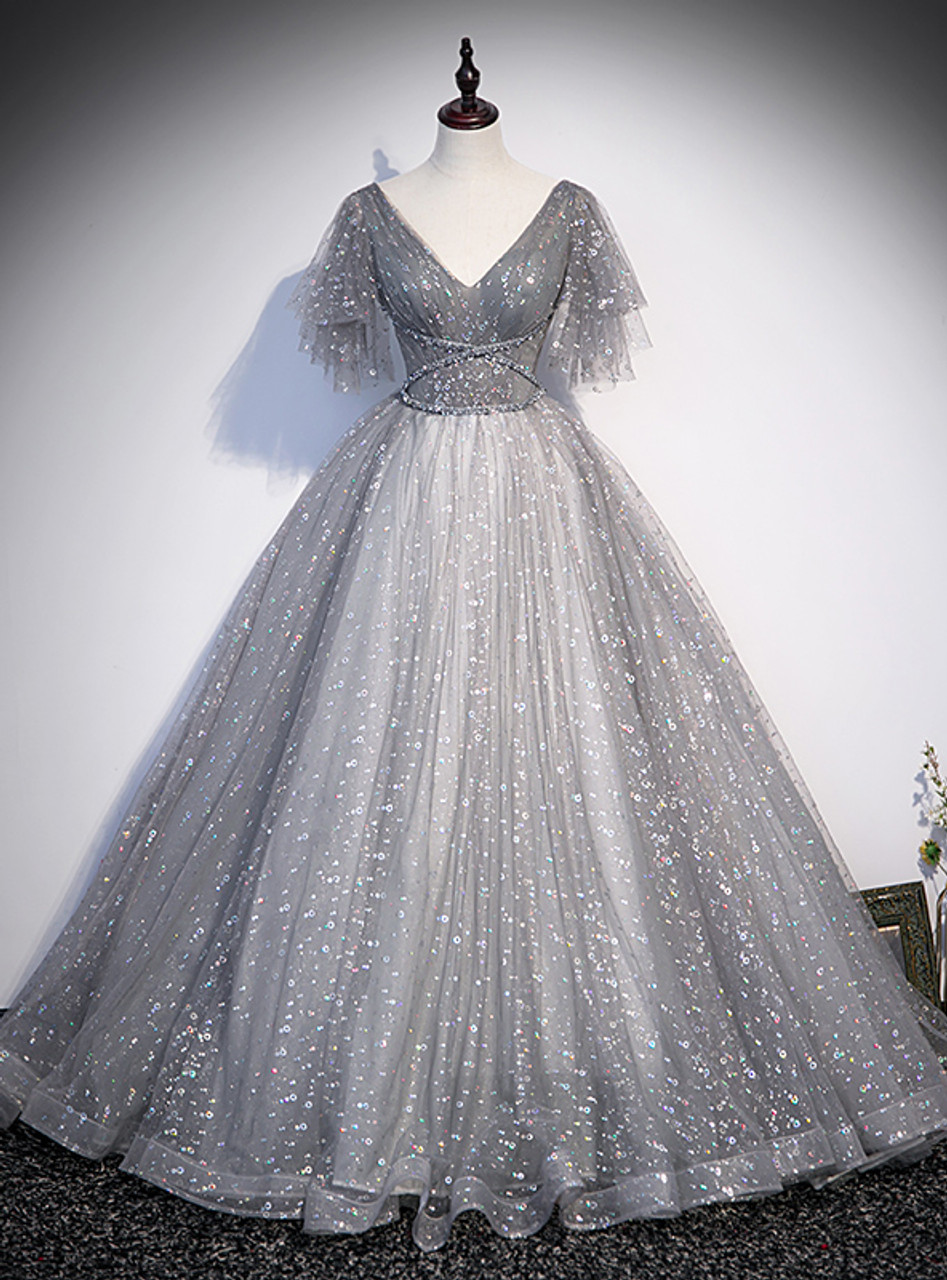 Luxury Silver Sequin Pageant Dress For Girls Off Shoulder Fluffy Ruched  Flower Princess Evening Gown For Parties From Crown2014, $112.8 | DHgate.Com