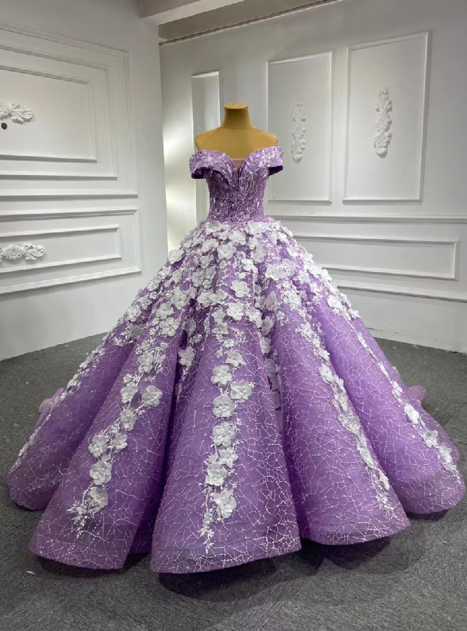 Buy Star Moon Sequin Prom Ball Gown, Sparkly Pale Purple Tulle Party Dress,  Spaghetti Strap Corset Graduation Gown, Sleeveless Bridal Ball Gown Online  in India - Etsy