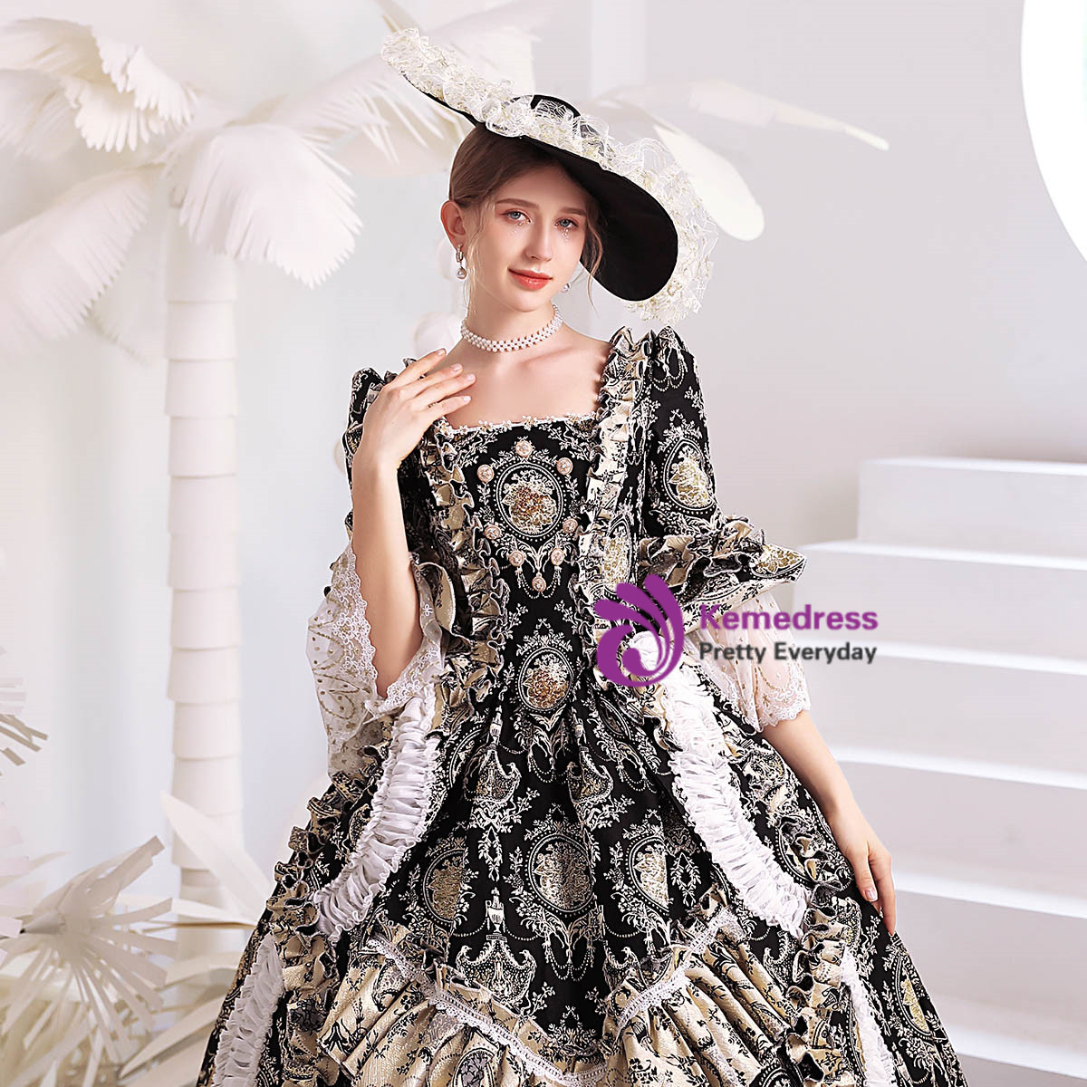Gothic Rococo Masquerade Dress