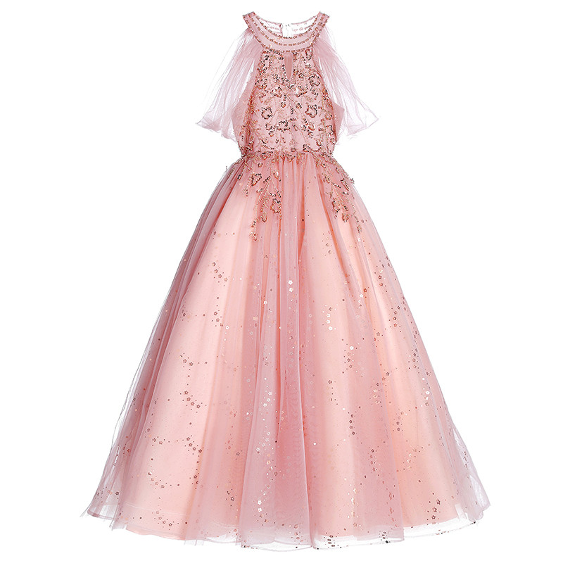 GirlyVibes Dress Blue Dress Sequin Lace Dress Pink Floral Dress main image 1