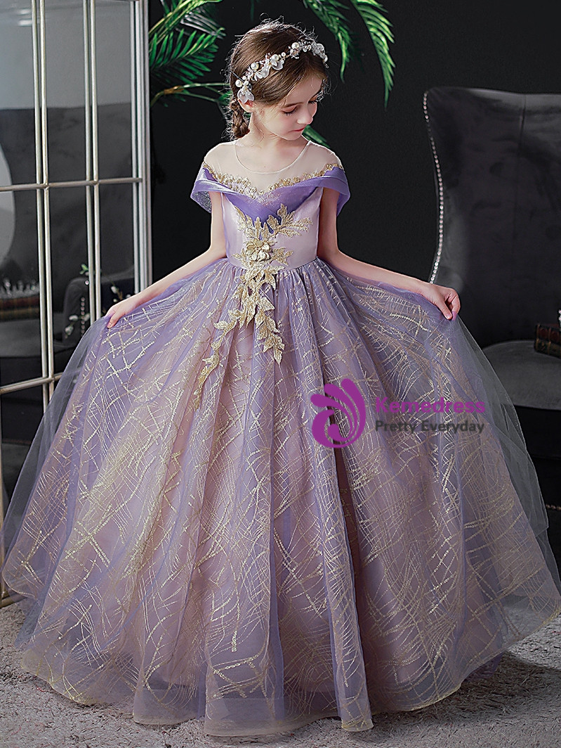 Aura Purple Tulip Garden Dress