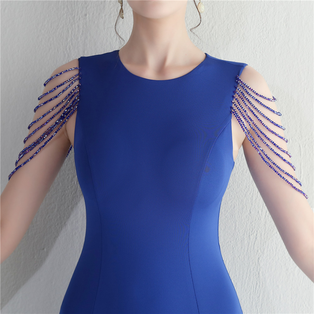 Gorgeous Red Straps Beading Mermaid Long Party Dress Birthday Outfits, DP5023 main image 1