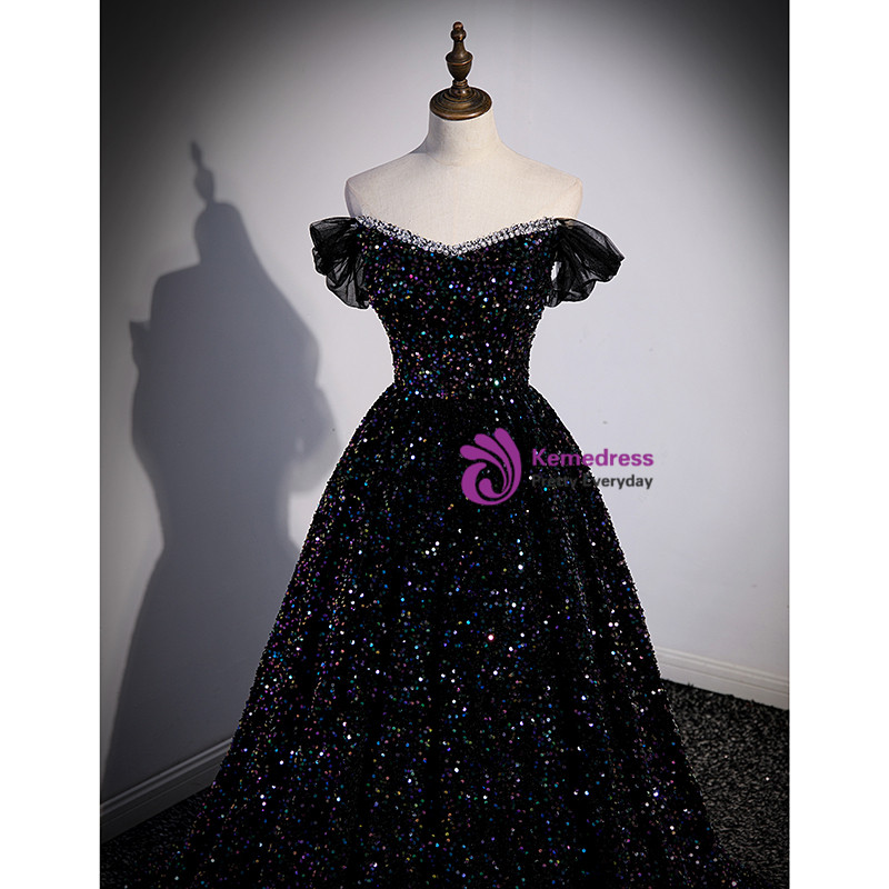 black and white formal dress ZAPAKA Women Off The Shoulder Simple Long Size:AU 12 vintage dress Back To The 2000s: