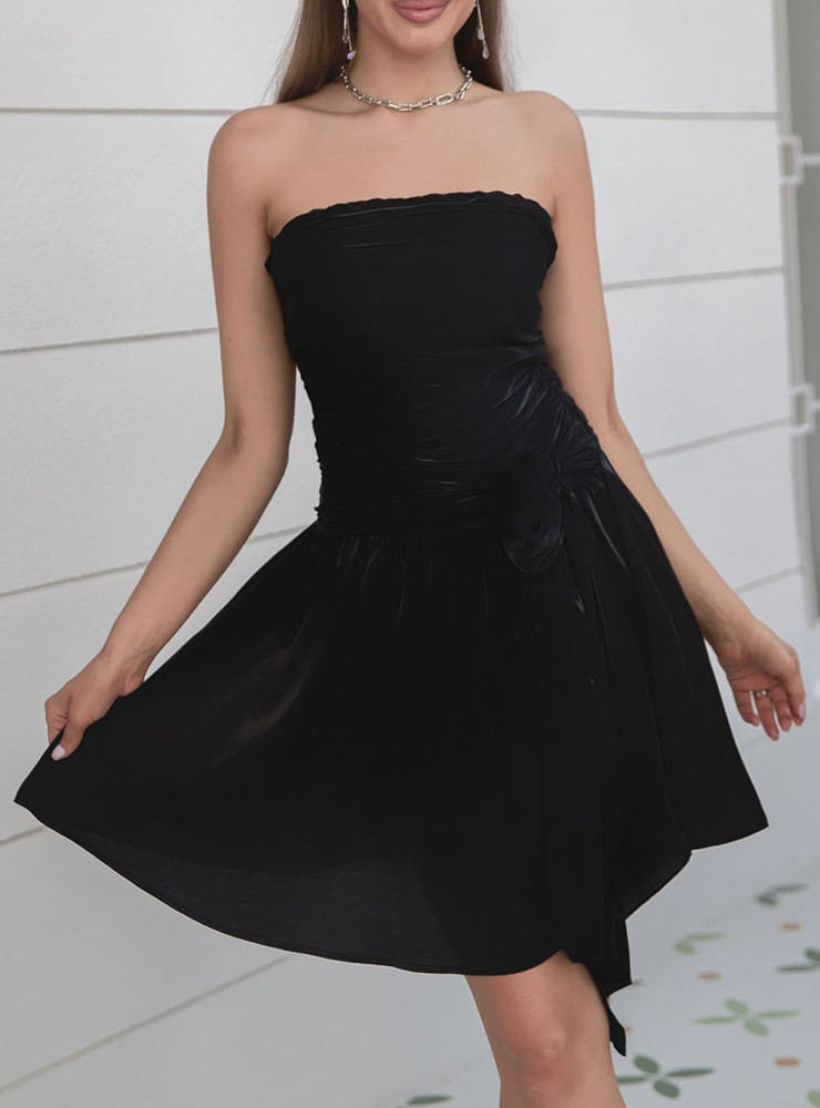 Women's Strap Tube Top Split Simple Dress