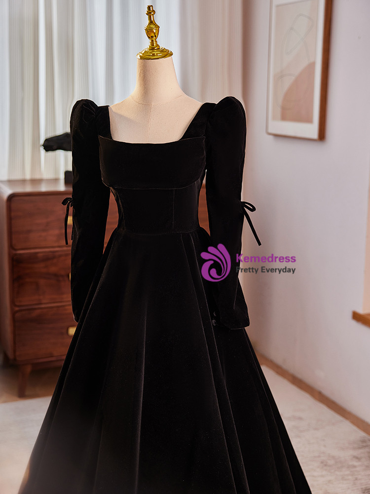 gold lace bridesmaid dresses Voodoo Vixen Black Rose Embossed Velvet Swing Dress – Unique Vintage