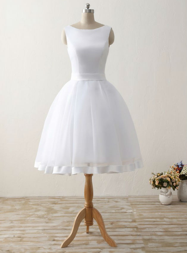 white sun dress short Short Ivory White Floral Summer Dress with Puff Sleeve Ivory White / Large