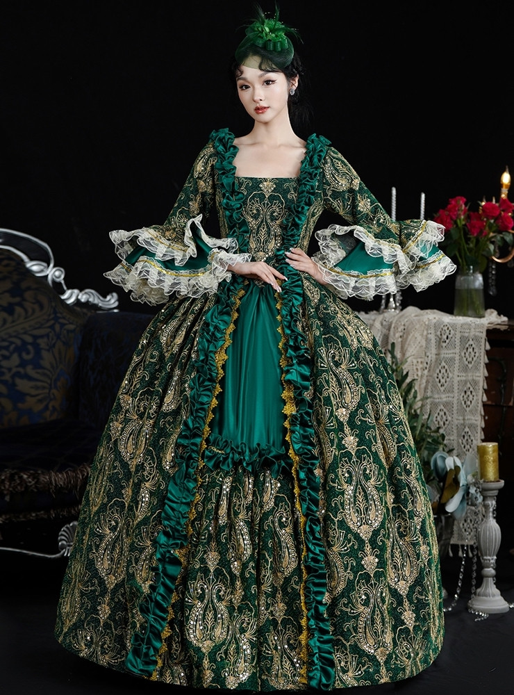 baroque green dress Baroque Green Formal
