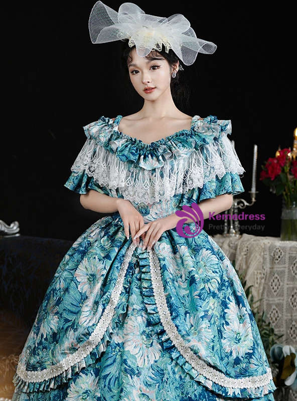chinese dress ladies Victorian Elegance Off-Shoulder Lace Gown White / L