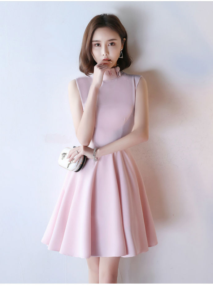 sachin and babi light blue dress Zapaka Women Pink Short Homecoming Dress Sleeveless Strapless Stretch Satin  Bodycon Cocktail Dress – ZAPAKA main image 1