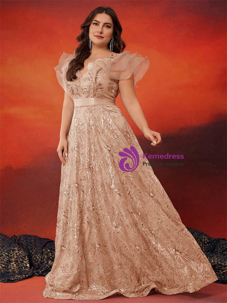 Cowl Neck Sheath Satin Prom Dresses Gold Plus Size