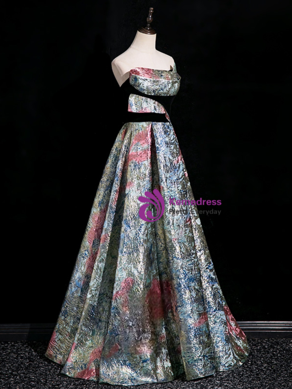Sleeveless Maxi Polyester A - Line Regular Prom Dress prl073