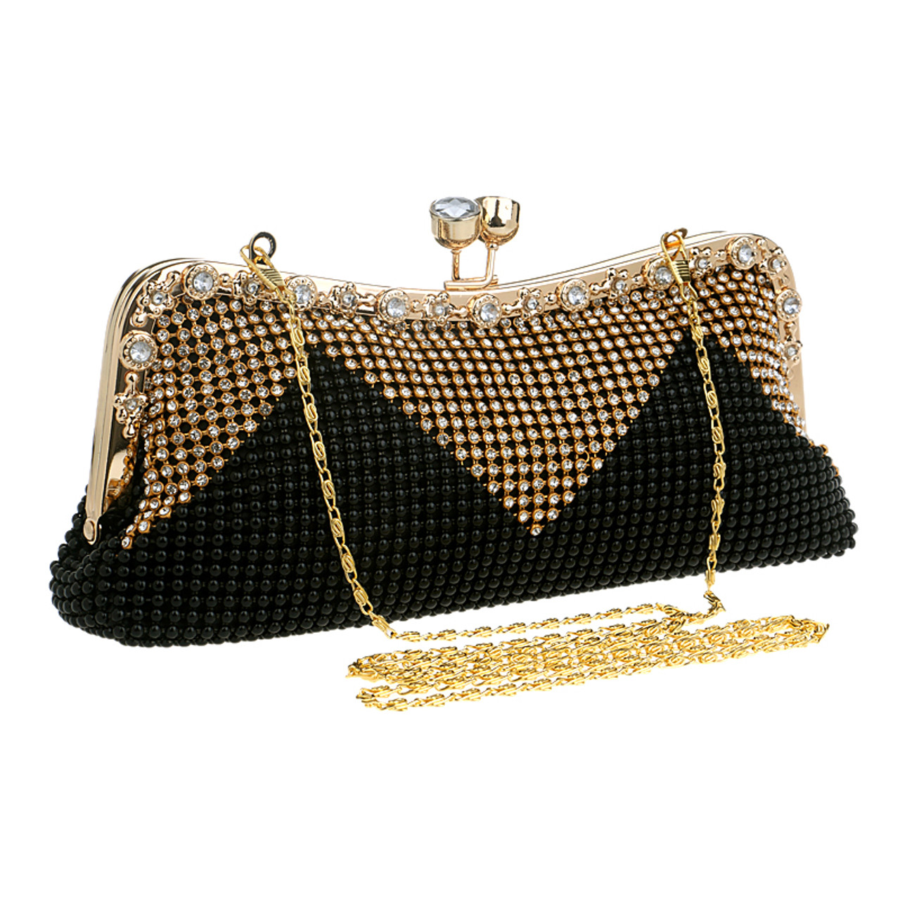 Lime Beaded Clutch Bag - Goldenbar