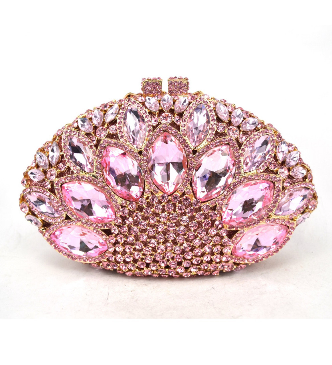 Luxury Brand Crystal Evening Bag Pink Diamond Clutch Bag nightclub