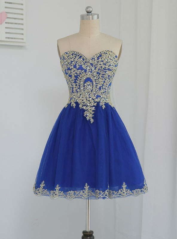 Royal Blue 2017 Homecoming Dresses A-line Sweetheart Short Royal Blue 2017 Homecoming Dresses A-line Sweetheart Short