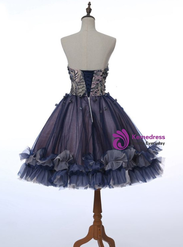junior high graduation dresses Sweet Heart Homecoming Dress Applique School Dress Dress Sleeveless JW24