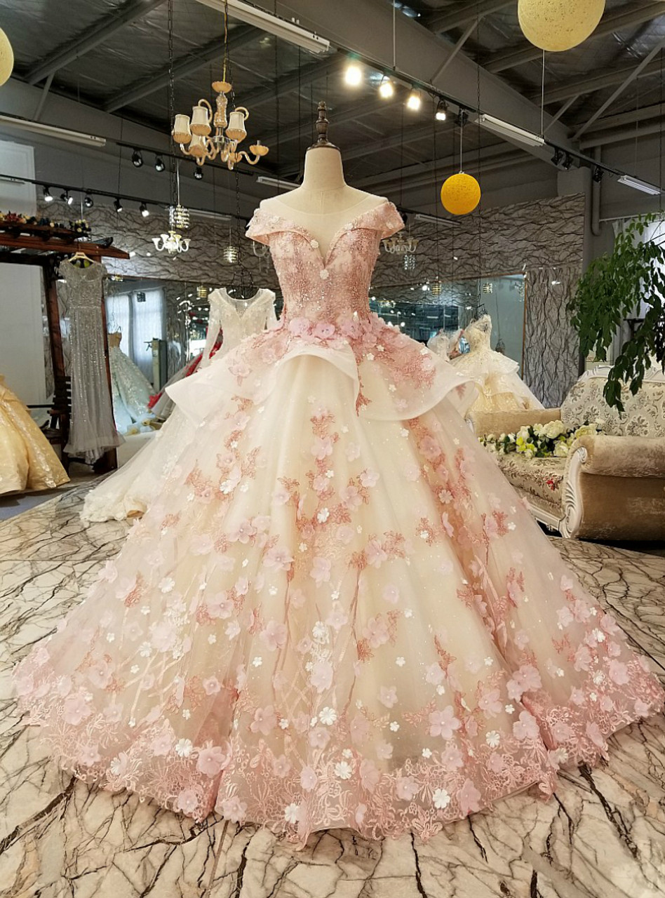 flower ball gown