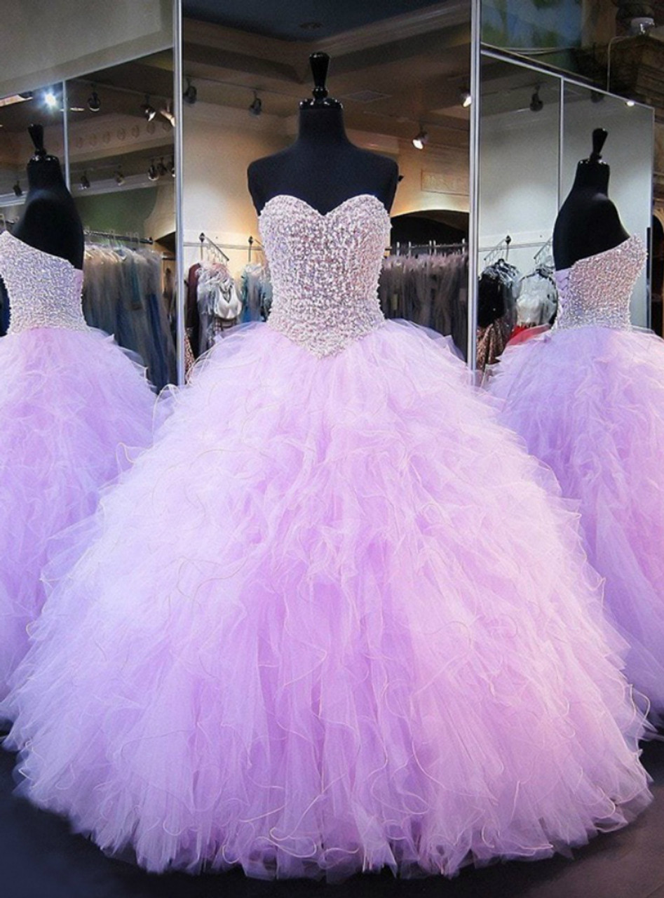 Beaded Princess Quinceanera Dresses with Big Bow Sweet 15 16 Prom Ball Gowns  | eBay