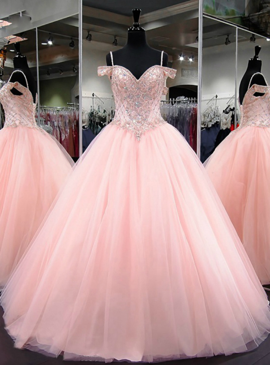 pale pink quinceanera dresses