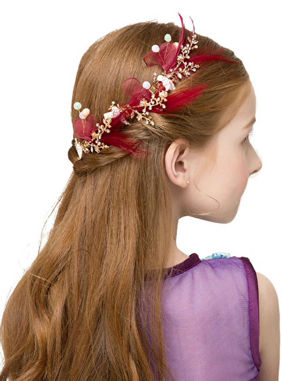 girls red hair accessories