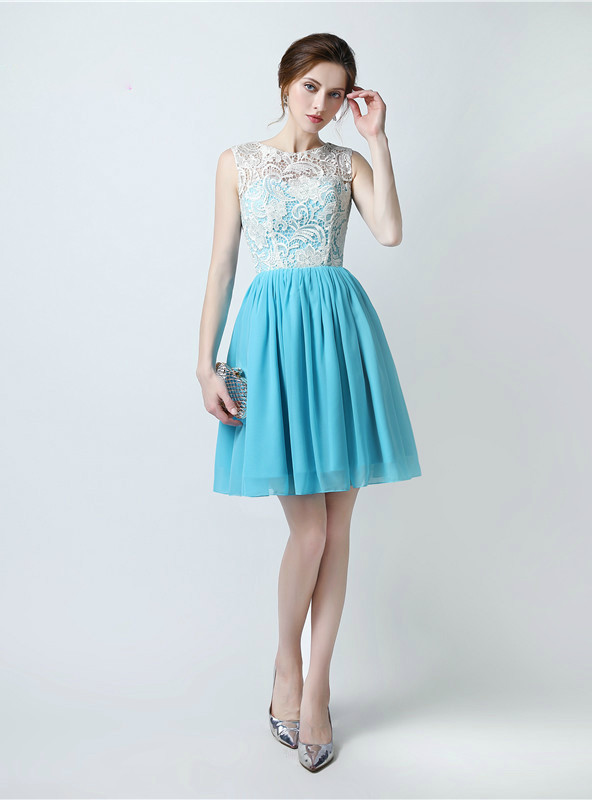 knee length lace bridesmaid dresses Ivory Wedding Dress 2026 Knee-Length Straps Lace A-line