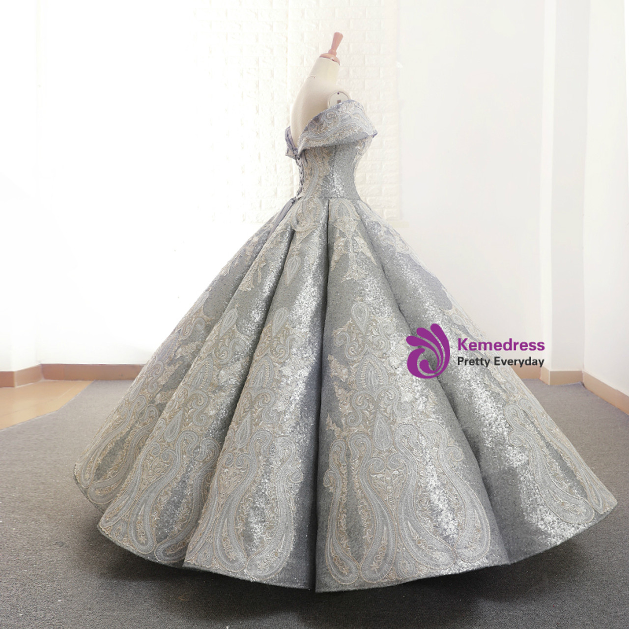 Silver Ball Gown Dress Outlet Shop, UP ...