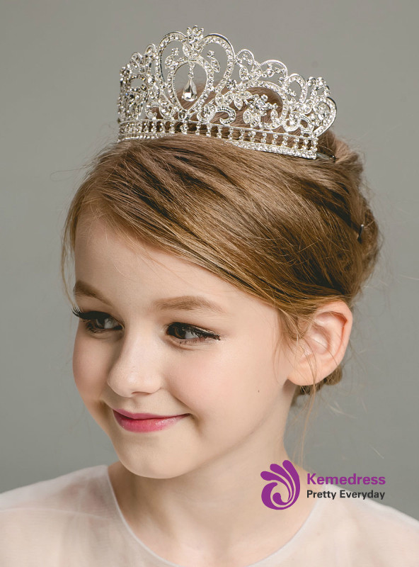 Children's Hair Accessories Princess Crown Crystal Tiaras