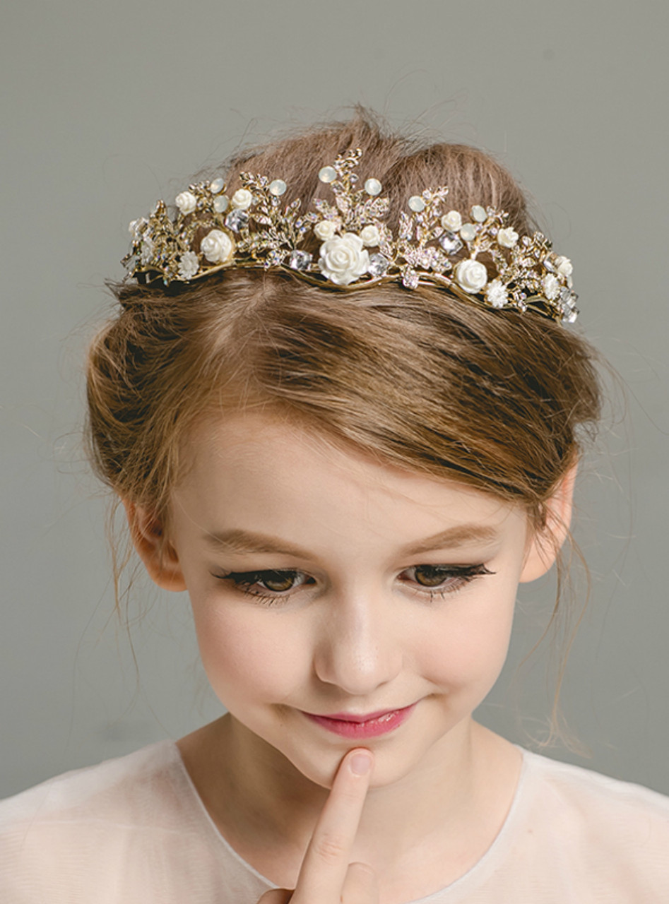 Girls' Garland Flower Hair Accessories Pearl Accessories