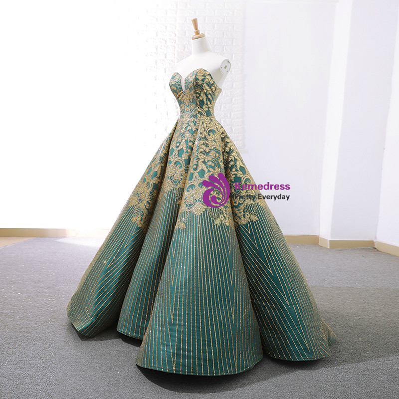 vintage green wedding dress Green Shimmering Tiered Ruffled Vintage Princess Dress Puffed Sleeve Quinceanera Dresses 25046 Custom Colors / US10