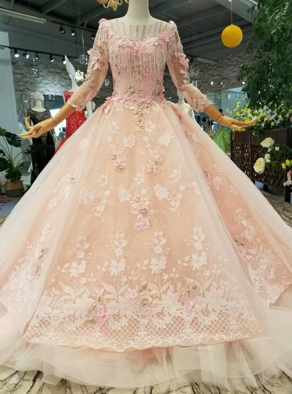 pink princess ball gown