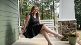 Homecoming dress shopping from a mom who survived it—black sequin edition