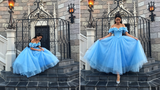 I Twirled Through Disney in a Custom Blue Ballgown