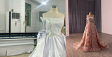 How We Make a Champagne Pink Prom Dress with a Detachable Train