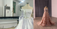 How We Make a Champagne Pink Prom Dress with a Detachable Train