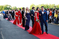 Some Epic red lace prom dress