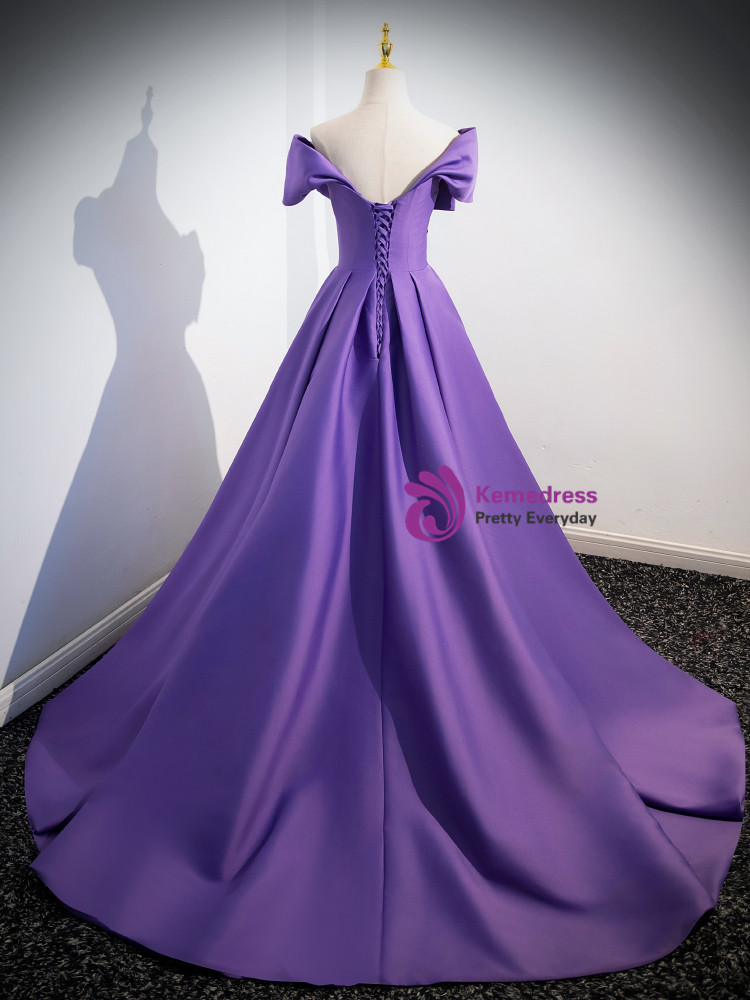 Fashion One Shoulder Purple Satin Sheath Cocktail Dress Formal Graduation Homecoming Dress Y9833