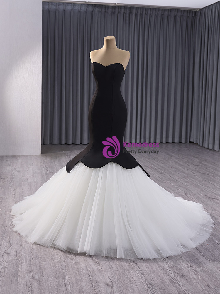 Long Sleeve Maxi Tulle Mermaid Regular Prom Dress mtn88777