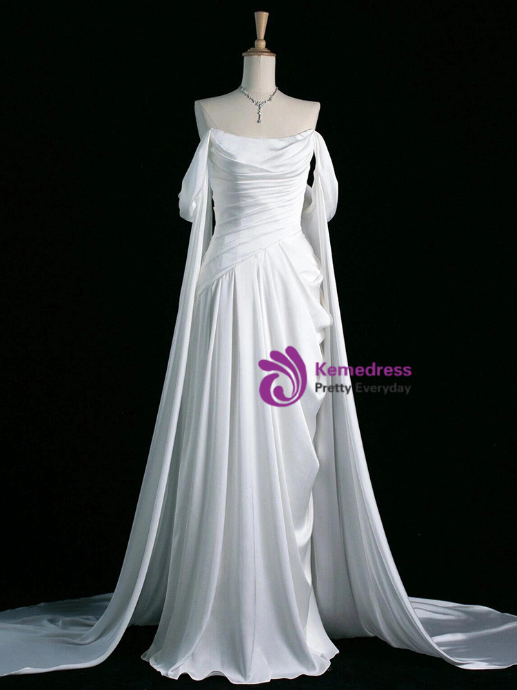 Off Shoulder Dress Purple Party Gown Prom Dress main image 1