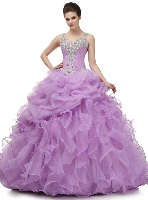 Two Piece A Line High Neck Beadings Organza Prom Dresses LBQ0782