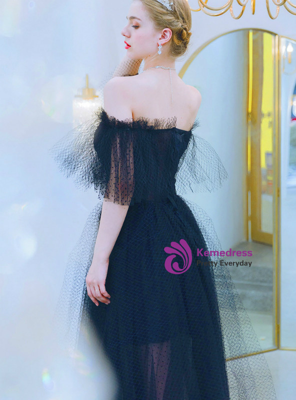 Off The Shoulder Tulle Prom Dress A-line Prom Dress s11 main image 1