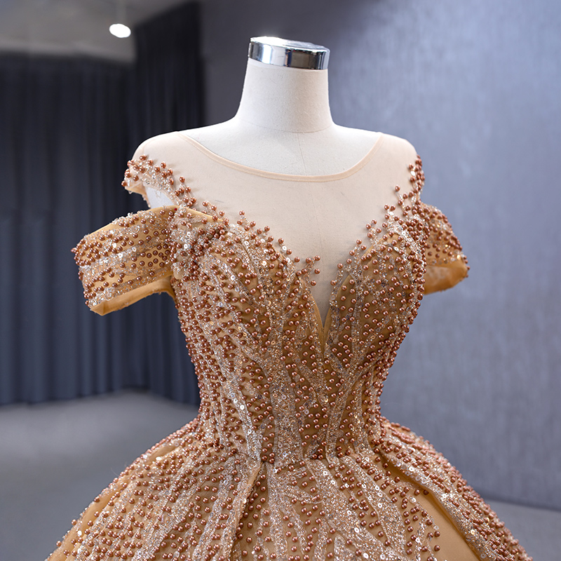 Tulle Sequins Straps Beading Prom Dress