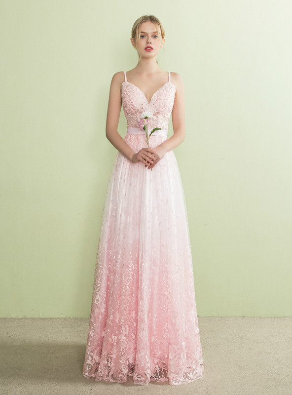 Pink Lace Homecoming dress Simple Cheap Homecoming Dress ER043