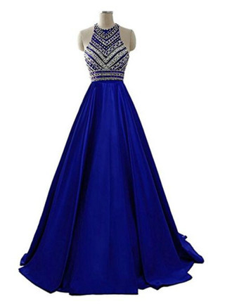 Sexy Halter Satin A Line Short Cocktail Dress Formal Graduation Homecoming Dress Y9506