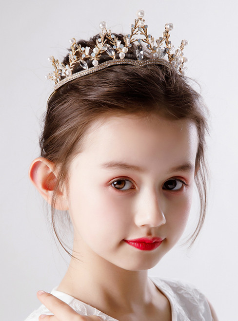 Children's Crown Gold Tiara Princess Girls Crown 