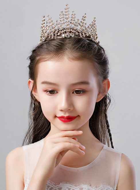 Girl Gold Headdress Princess Crown Accessories