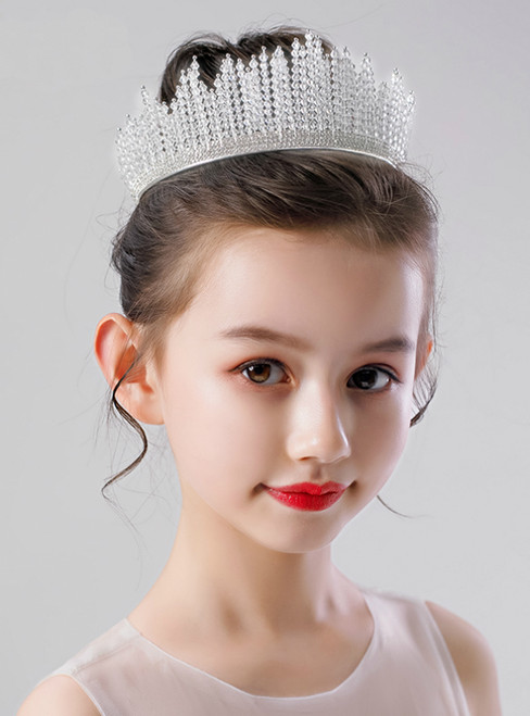 Children's Big Tiara Crown Crystal Accessorie