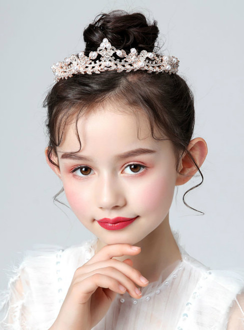 Crown Headdress Children Princess Korean Girls Crystal