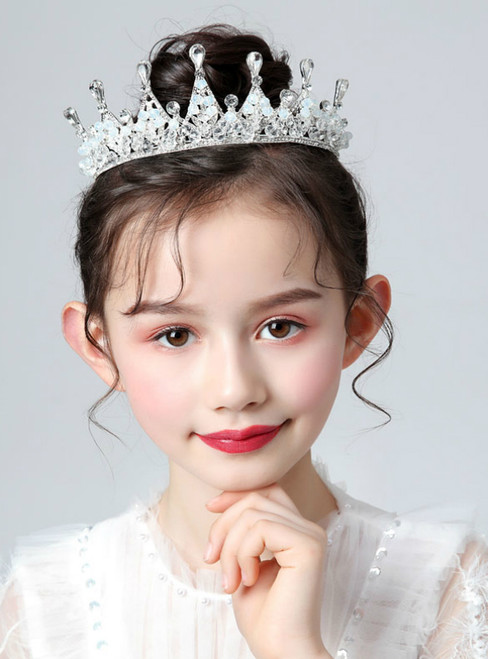 Crown Tiara Children Princess Korean Girl Birthday Tiara Crystal