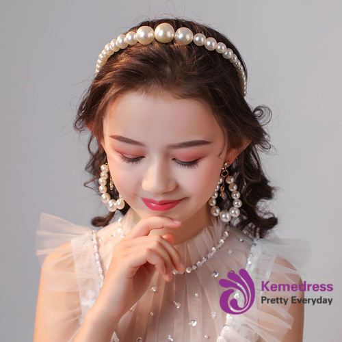 Children's Hair Band Hair Accessories Pearl Set