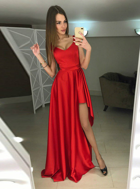 Charming Prom Dress Sleeveless Prom Dresses Sexy Evening Party Dress