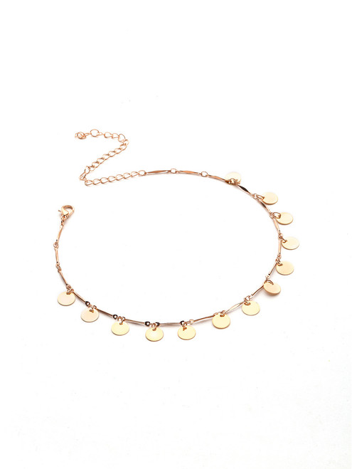 Sequin Embellished Chain Choker